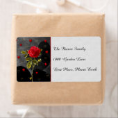 Schwarze Grunge Herzen mit Rote Rose (Insitu)