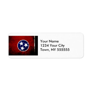 Schwarze Grunge-Tennessee-Staats-Flagge