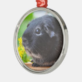 Schwarze Guinea Schweinefleisch Keramik Ornament (Links)