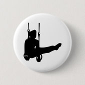 schwarze Gymnastikone Button (Vorderseite)