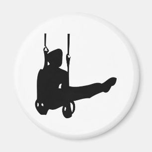 schwarze Gymnastikone Magnet