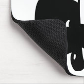 schwarze Gymnastikone Mousepad (Ecke)