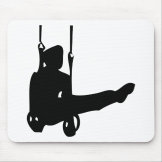 schwarze Gymnastikone Mousepad