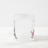 Schwarze Haar Diva Mattglastasse (Mittel)