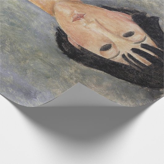 Schwarze Haaresbreite, Modigliani Geschenkpapier (Ecke)