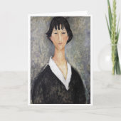 Schwarze Haaresbreite, Modigliani Karte (Vorderseite)