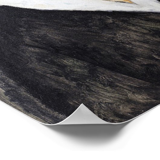 Schwarze Haaresbreite, Modigliani Poster (Ecke)