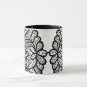 Schwarze Häkelmütze Tasse (Zentrum)
