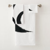 Schwarze Halbmond waning Magic Dark Moon Astrologi Badhandtuch Set (Insitu)