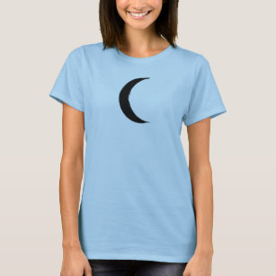 Schwarze Halbmond waning Magic Dark Moon Astrologi T-Shirt