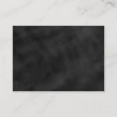 Schwarze Halbpension Rosa Blütenwünsche gut Begleitkarte (Rückseite)