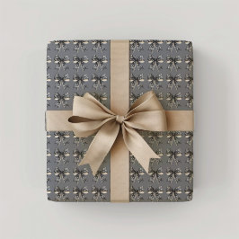 Schwarze Halloween Bows Geschenkpapier