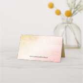 Schwarze Halloween-Cat-Platzkarten Platzkarte (Rückseite)