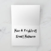 Schwarze Halloween Gruß-Karte Labrador retrievers Karte (Innenseite)