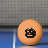 Schwarze Halloween-Jack-O-Lantern-Kürbisform Tischtennisball (Netto)
