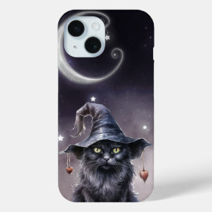 Schwarze Halloween-Katze mit einem Hexenhut Case-Mate iPhone Hülle