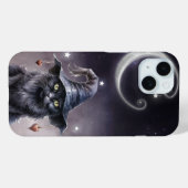 Schwarze Halloween-Katze mit einem Hexenhut Case-Mate iPhone Hülle (Rückseite (Horizontal))