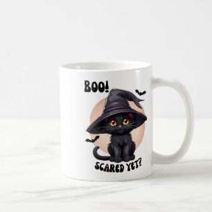 Schwarze Halloween-Katze Süße Vintage-Schwarze Kat Kaffeetasse