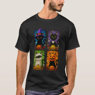 Schwarze Halloween-Kostüme für Katzen, süß und gru T-Shirt