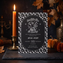 Schwarze Halloween Little Boo Babyparty
