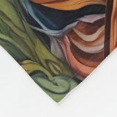 Schwarze Halloweenschnecke mit Sonnenblumen Fleecedecke (Ecke)