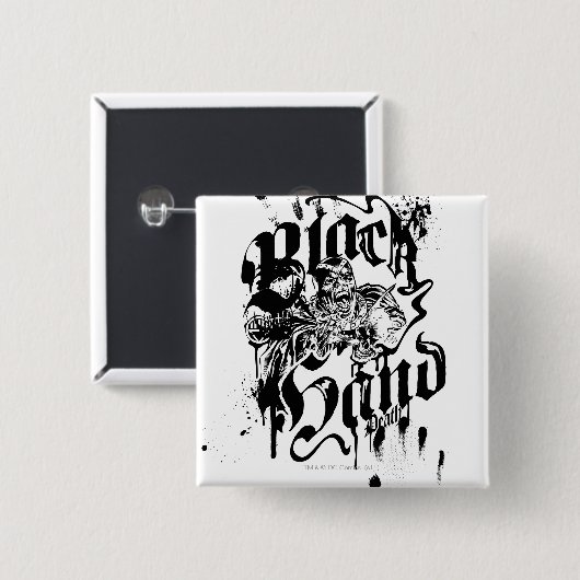 Schwarze Hand - Collage Button (Vorne & Hinten)