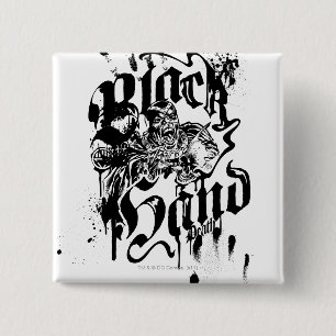 Schwarze Hand - Collage Button