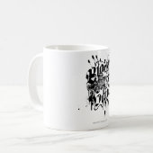 Schwarze Hand - Collage Kaffeetasse (Vorderseite Links)