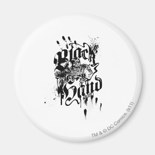 Schwarze Hand - Collage Magnet (Vorne)