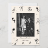 Schwarze Hand gezogen, das ist mehr Engagement Par Einladung (Rückseite)