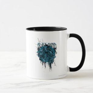 Schwarze Hand - Grafische Collage Tasse