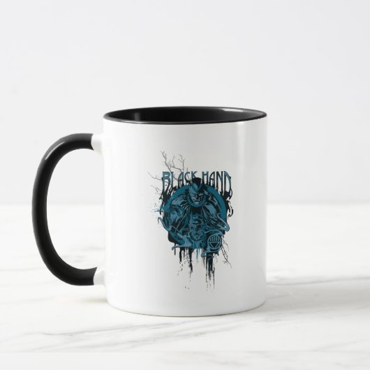 Schwarze Hand - Grafische Collage Tasse (Links)