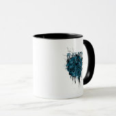 Schwarze Hand - Grafische Collage Tasse (VorderseiteRechts)