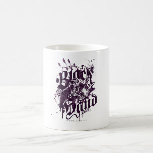 Schwarze Hand - Lila Collage Kaffeetasse