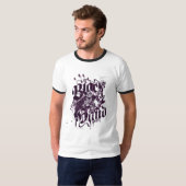 Schwarze Hand - Lila Collage T-Shirt (Vorne ganz)