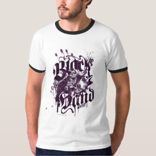 Schwarze Hand - lila Collage T-Shirt