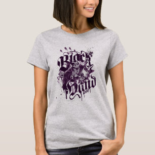 Schwarze Hand - lila Collage T-Shirt