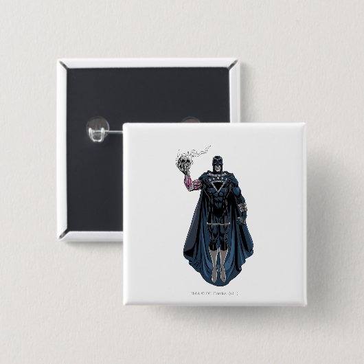 Schwarze Hand mit Schädel 1 Button (Vorne & Hinten)