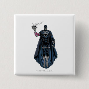 Schwarze Hand mit Schädel 1 Button