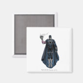 Schwarze Hand mit Schädel 1 Magnet (Vorderseite/Rückseite)