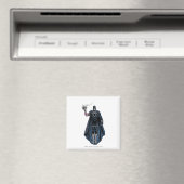 Schwarze Hand mit Schädel 1 Magnet (In Situ (Geschirrspüler))