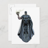 Schwarze Hand mit Schädel 2 Postkarte (Vorne/Hinten)