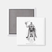 Schwarze Hand mit Schädel 3 Magnet (Vorderseite/Rückseite)