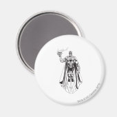 Schwarze Hand mit Schädel 3 Magnet (Vorderseite/Rückseite)