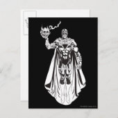 Schwarze Hand mit Schädel 3 Postkarte (Vorne/Hinten)