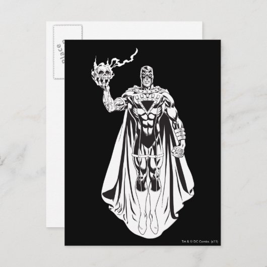 Schwarze Hand mit Schädel 3 Postkarte (Vorne/Hinten)