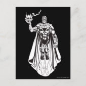 Schwarze Hand mit Schädel 3 Postkarte (Vorderseite)