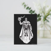 Schwarze Hand mit Schädel 3 Postkarte (Stehend Vorderseite)