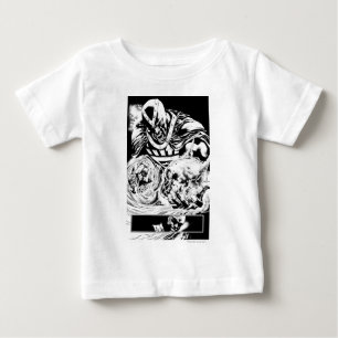 Schwarze Hand mit Schädel-Platte 2 Baby T-shirt