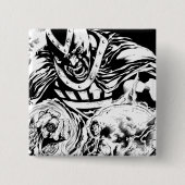 Schwarze Hand mit Schädel-Platte 2 Button (Vorderseite)